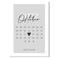 Affiche de date - Anniversaire de mariage, Fiançailles