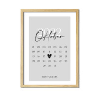 Affiche de date - Anniversaire de mariage, Fiançailles