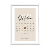 Affiche de date - Anniversaire de mariage, Fiançailles