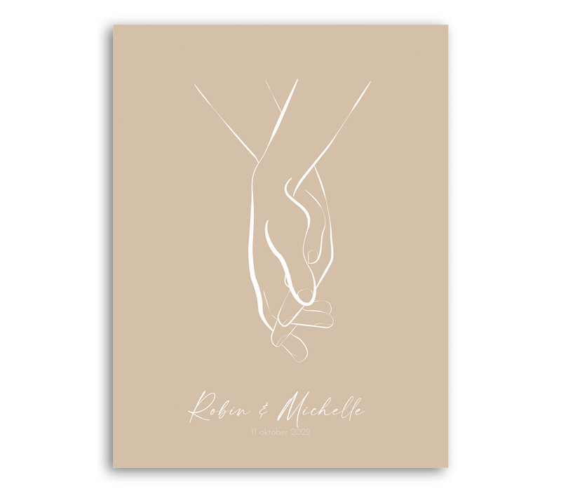Hochzeitsposter Brautpaar - Hochzeitsgeschenk personalisiert - Copy - Copy - Copy - Copy