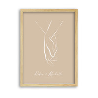 Hochzeitsposter Brautpaar - Hochzeitsgeschenk personalisiert - Copy - Copy - Copy - Copy