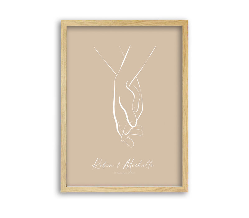 Hochzeitsposter Brautpaar - Hochzeitsgeschenk personalisiert - Copy - Copy - Copy - Copy