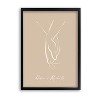 Hochzeitsposter Brautpaar - Hochzeitsgeschenk personalisiert - Copy - Copy - Copy - Copy