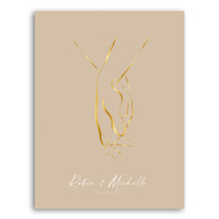 Hochzeitsposter Braut und Bräutigam Goldfolie - Hochzeitsgeschenk personalisiert - Copy - Copy