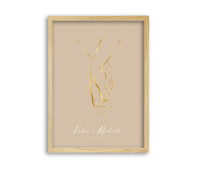 Hochzeitsposter Braut und Bräutigam Goldfolie - Hochzeitsgeschenk personalisiert - Copy - Copy