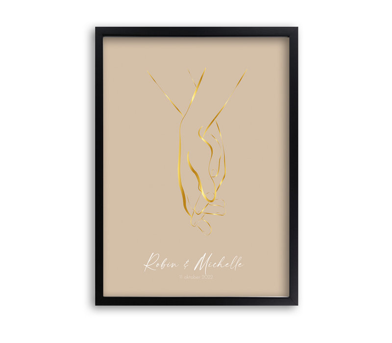 Hochzeitsposter Braut und Bräutigam Goldfolie - Hochzeitsgeschenk personalisiert - Copy - Copy