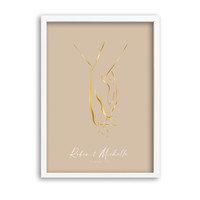 Hochzeitsposter Braut und Bräutigam Goldfolie - Hochzeitsgeschenk personalisiert - Copy - Copy