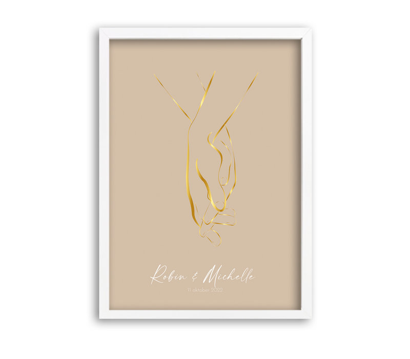 Hochzeitsposter Braut und Bräutigam Goldfolie - Hochzeitsgeschenk personalisiert - Copy - Copy