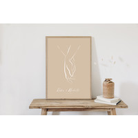Hochzeitsposter Brautpaar - Hochzeitsgeschenk personalisiert - Copy - Copy - Copy - Copy