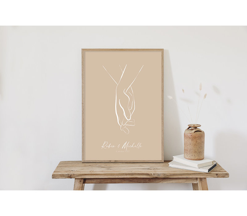 Hochzeitsposter Brautpaar - Hochzeitsgeschenk personalisiert - Copy - Copy - Copy - Copy