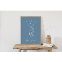 Hochzeitsposter Brautpaar - Hochzeitsgeschenk personalisiert - Copy - Copy - Copy