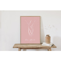 Hochzeitsposter Brautpaar - Hochzeitsgeschenk personalisiert - Copy - Copy