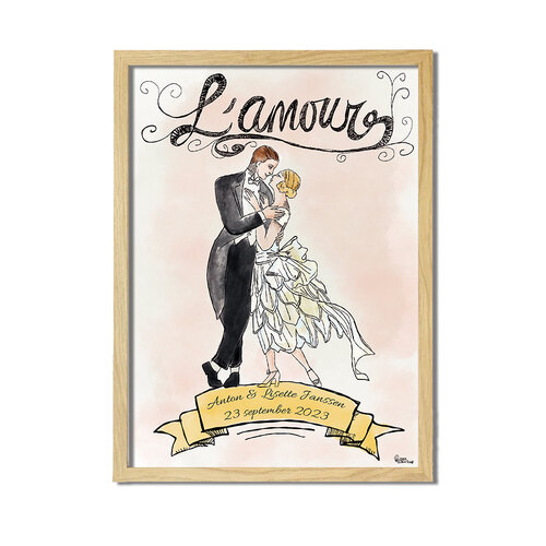 L' Amour huwelijks poster 