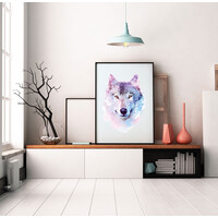 Grafische Poster - Waterverf - Wolf