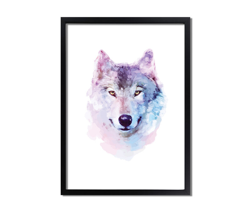 Grafische Poster - Waterverf - Wolf