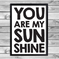 Quote poster - Own text - black and white