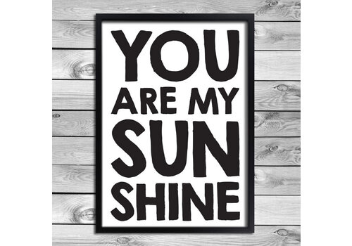 DesignClaud Quote poster - Own text - black and white