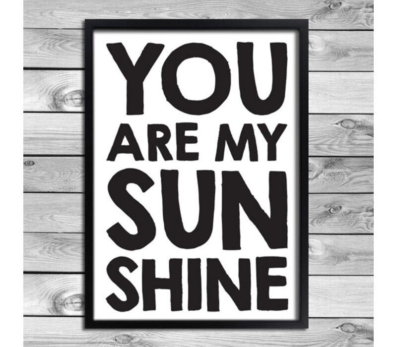 Quote poster - Own text - black and white