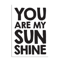 Quote poster - Own text - black and white