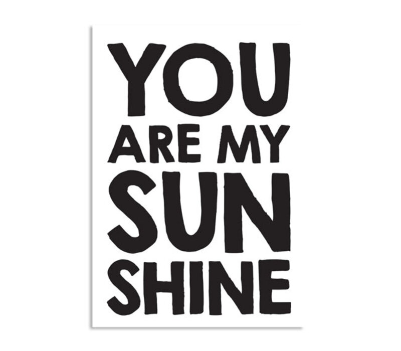 Quote poster - Own text - black and white