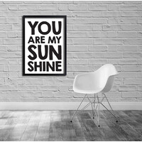 Quote poster - Own text - black and white