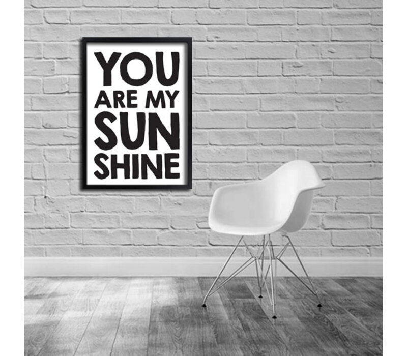 Quote poster - Own text - black and white