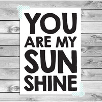 Quote poster - Own text - black and white