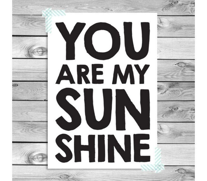 Affiche avec citation - Texte personnalisé - Noir et blanc