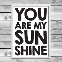 Quote poster - Own text - black and white