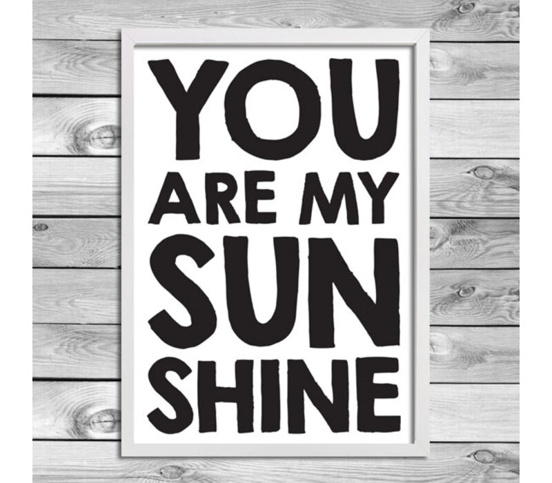 Quote poster - Own text - black and white