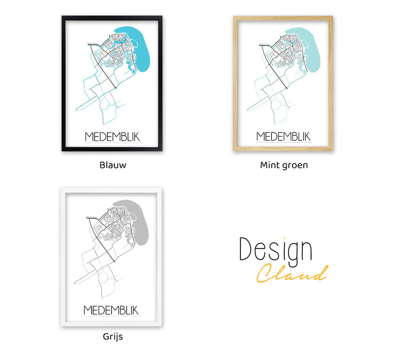 Medemblik Plattegrond poster