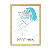 DesignClaud Medemblik Plattegrond poster