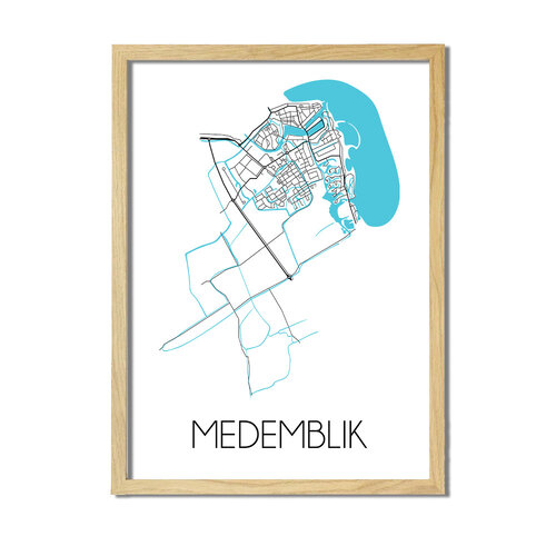 Medemblik Plattegrond poster 