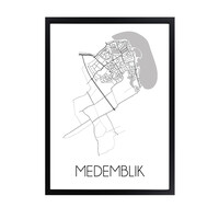 Medemblik Plattegrond poster