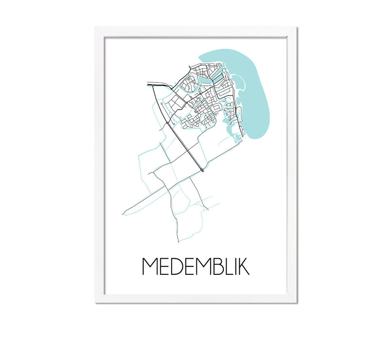 Medemblik Plattegrond poster