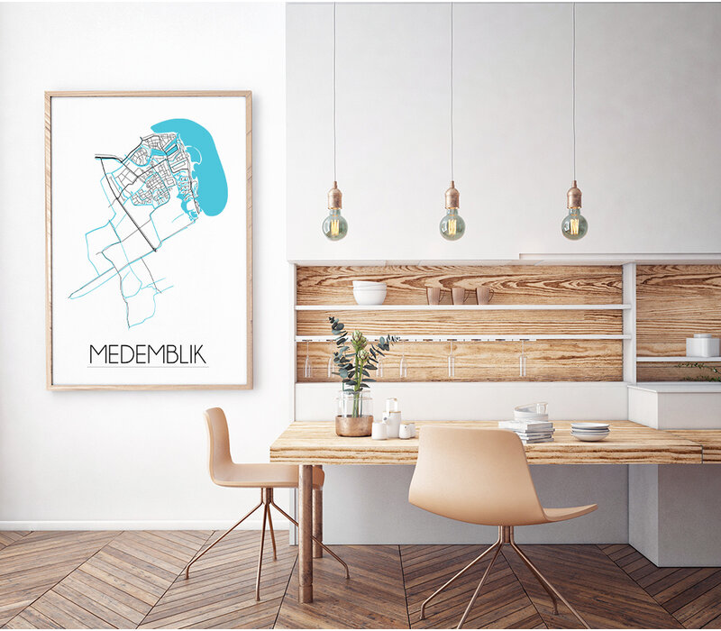 Medemblik Plattegrond poster