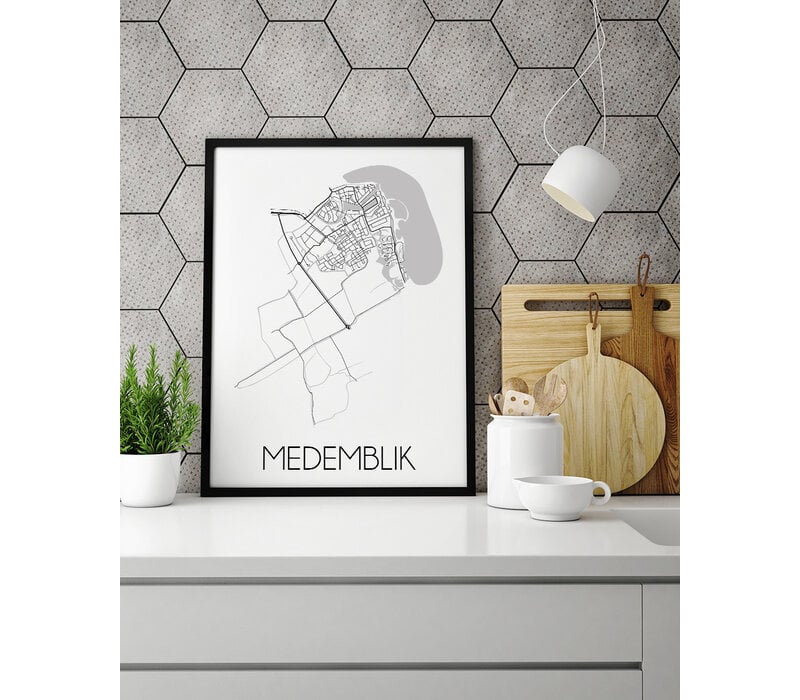 Medemblik Plattegrond poster