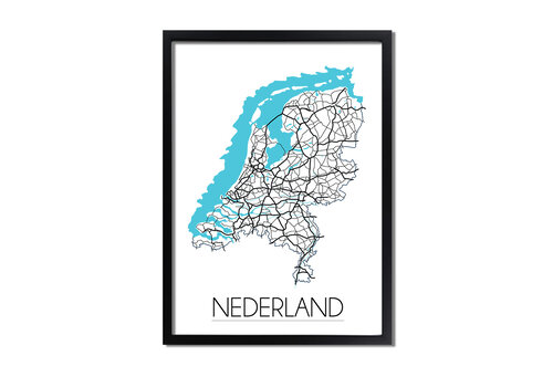 DesignClaud Nederland Plattegrond poster