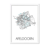 Apeldoorn Plattegrond poster