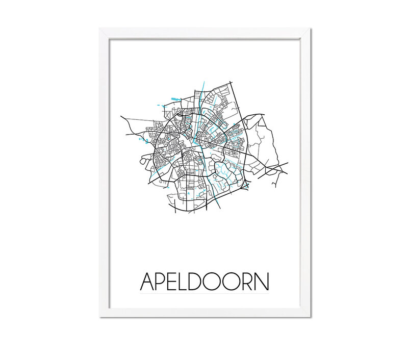 Apeldoorn Plattegrond poster