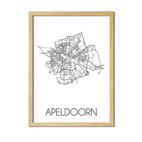 Apeldoorn Plattegrond poster