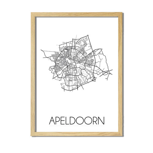 Apeldoorn Plattegrond poster 