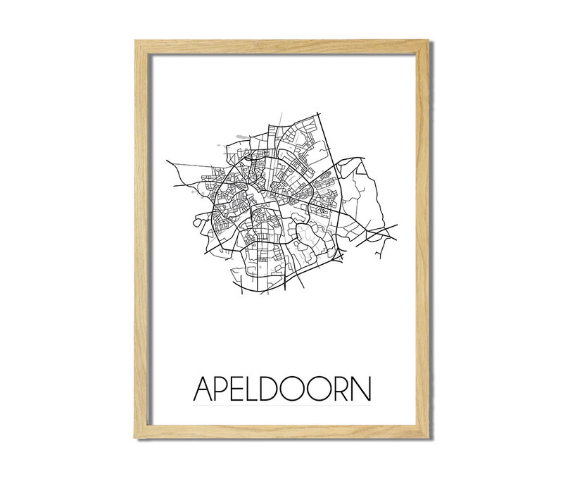 Apeldoorn Plattegrond poster