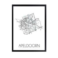 Apeldoorn Plattegrond poster