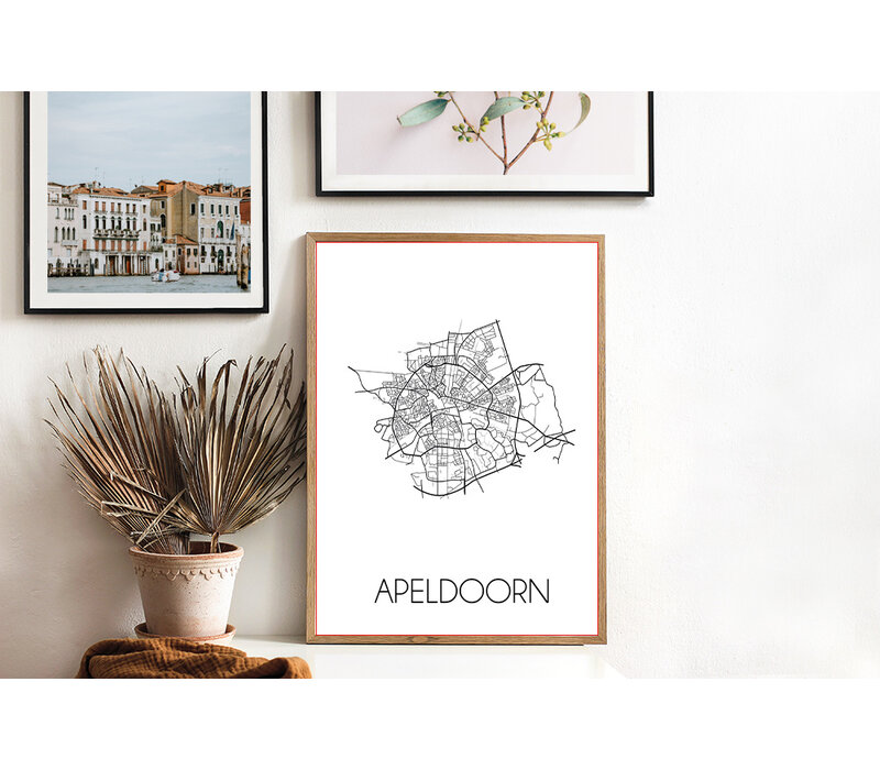 Apeldoorn Plattegrond poster