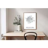 Apeldoorn Plattegrond poster