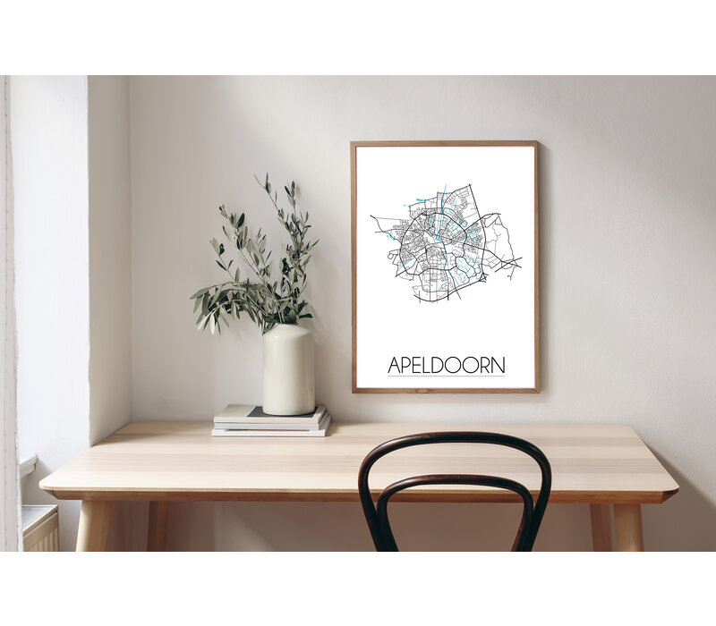 Apeldoorn Plattegrond poster