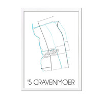 's Gravenmoer Plattegrond poster