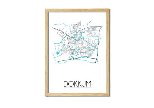 DesignClaud Dokkum Plattegrond poster