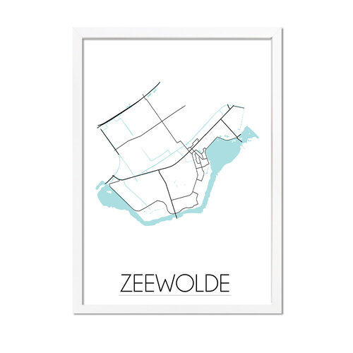 Zeewolde Stadtplan-poster 